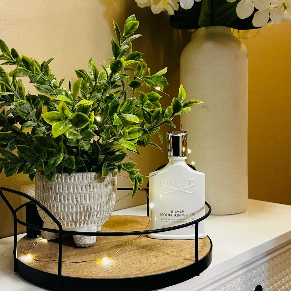 Creed White and Silver Fragrance Bottle